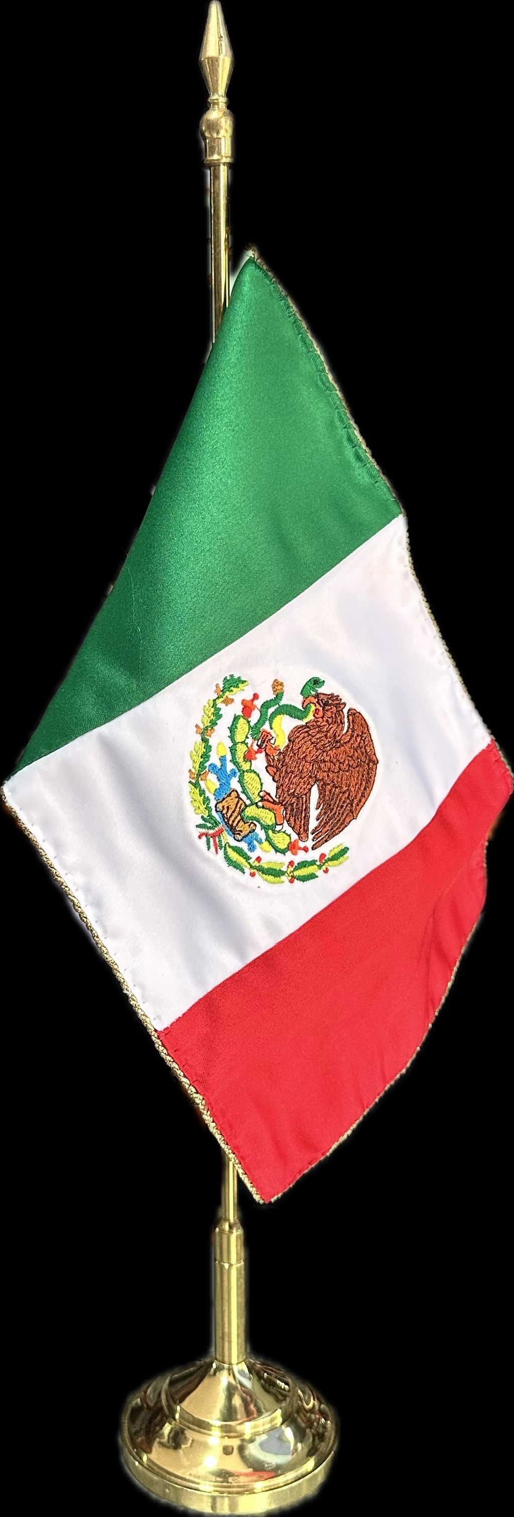 Bandera de escritorio bordada