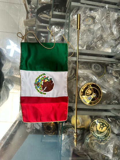 Bandera de escritorio bordada