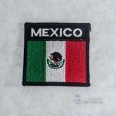 Bandera bordada mexico